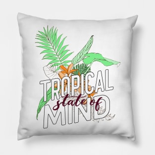 Tropical State of mind flowers Pillow