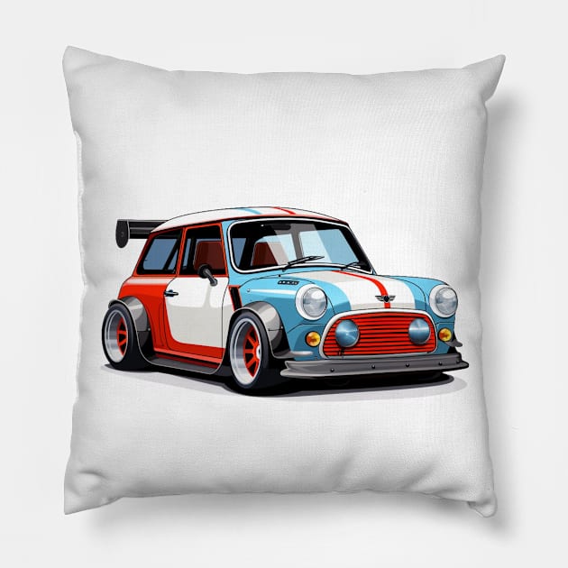 Mini GP Cartoon Pillow by SynchroDesign