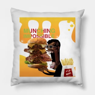 Munching Impossible: View to a Grill Pillow