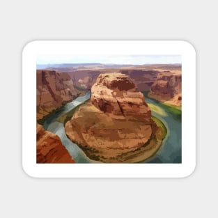 Grand Canyon Cliff Painting Magnet