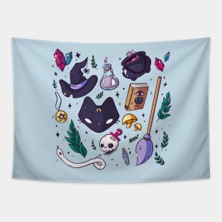 Witch kit - witch essencial items Tapestry