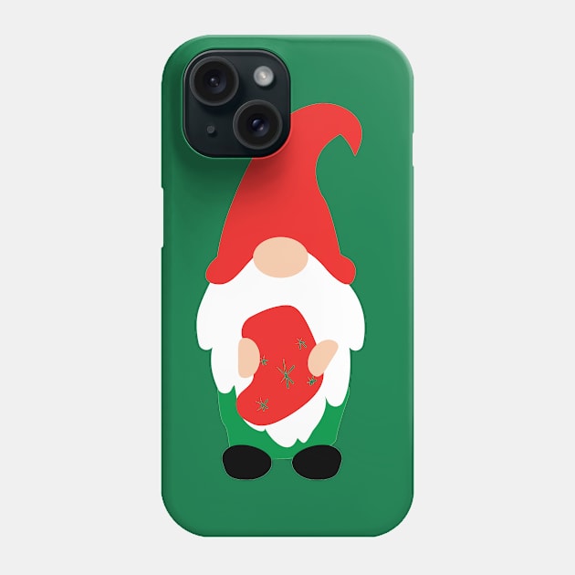 Alexander the holiday gnome Phone Case by peggieprints