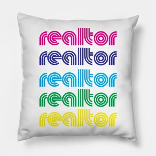 Realtor Rainbow Pride T-Shirt Pillow