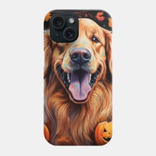 Halloween Golden Retriever Phone Case