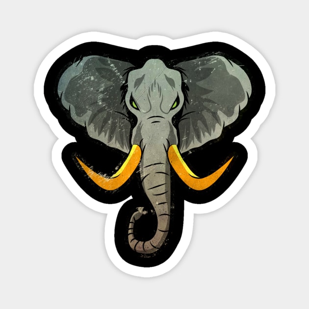 Majestic Elephant Magnet by UnikRay