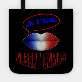 FRENCH KISS JE T'AIME ALBERT CAMUS Tote