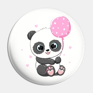 panda balloon Pin