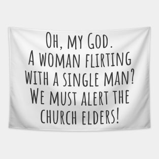 Alert The Church Elders Tapestry