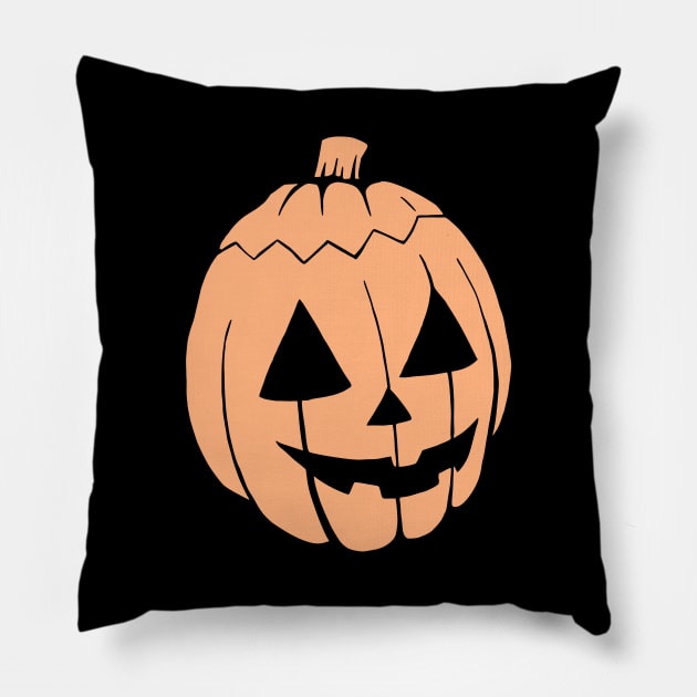 Halloween Pumpkin Pillow by MaterialGods