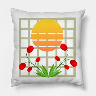 sun roses Pillow