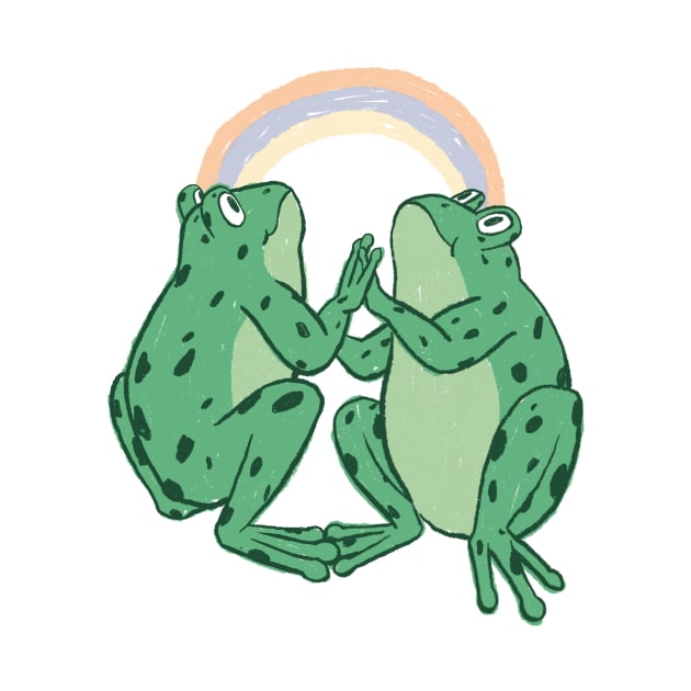 frog rainbow by annyamarttinen