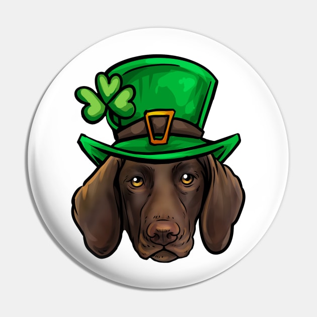 St Patricks Day German Shorthaired Pointer Pin by whyitsme