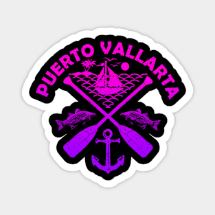 Puerto Vallarta Beach, Mexico, Boat Paddle Magnet