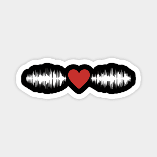 Music heartbeat Magnet