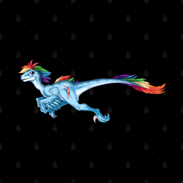 My Little Raptor - Rainbow Dash by CherryGarcia