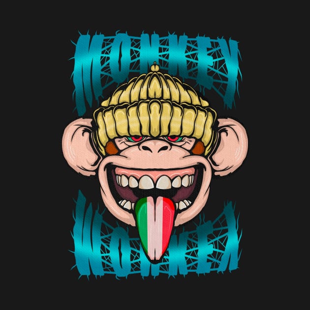 monkey punk by emoji crazy