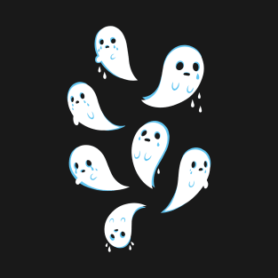 boo hoo hoo crying ghosties T-Shirt