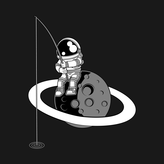 Astronaut Fishing by ArtisticParadigms