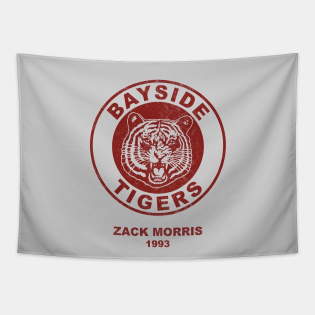 Bayside Tigers - vintage Zack Morris 1993 Tapestry by BodinStreet