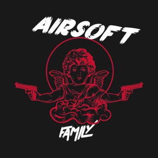 Airsoft Family - Angel with Guns T-Shirt