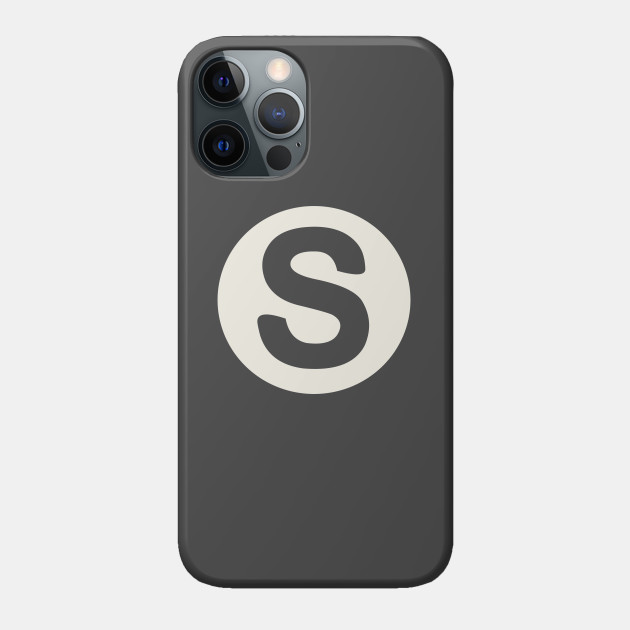 letter s black - S - Phone Case