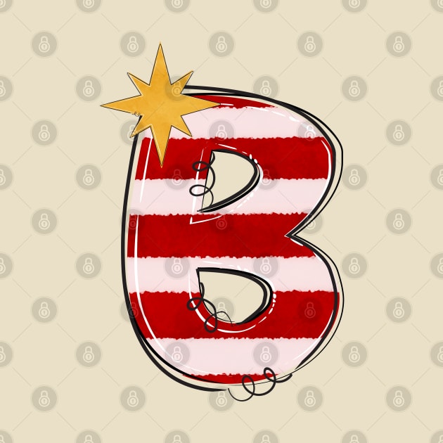 Letter B (Christmas Alphabet) by Pop Cult Store