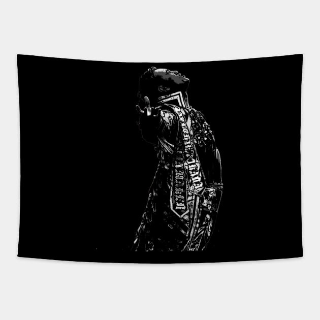 Rainmaker Black and White Tapestry by MaxMarvelousProductions