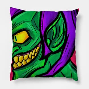 Grinning Green Goblin! Pillow