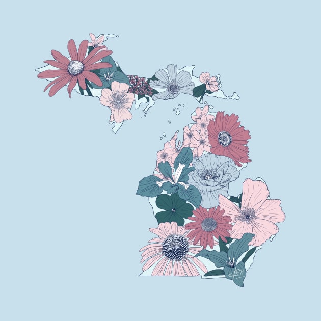 Michigan Native Flowers by sandekel