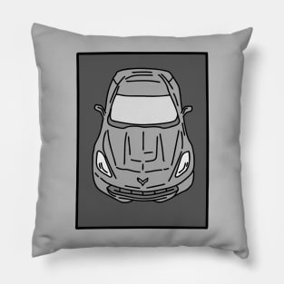 modern super car Pillow