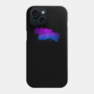 Bisexual Paint Smudge Minimalism Phone Case