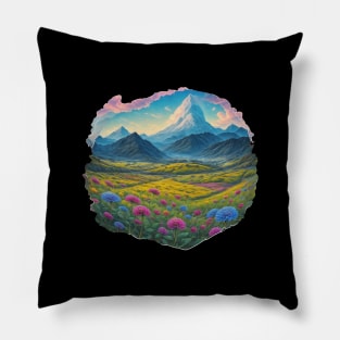 Dahlia Vintage Minimalist Flora Art Deco Pillow