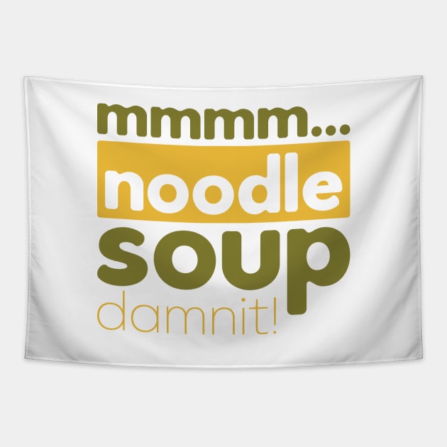 Mmm... noodle soup Tapestry by polliadesign