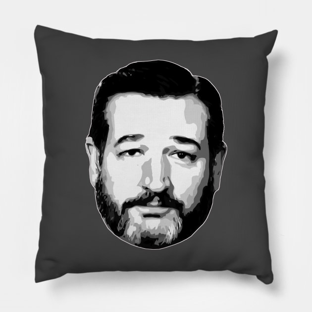 Ted Cruz Face Pillow by AngelFlame