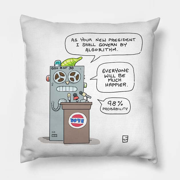 GovBot 30 Pillow by MrChuckles