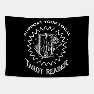 Support Your Local Tarot Card Reader Tapestry