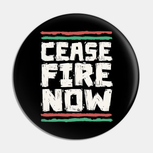 Ceasefire Now - Peace For Palestine Pin