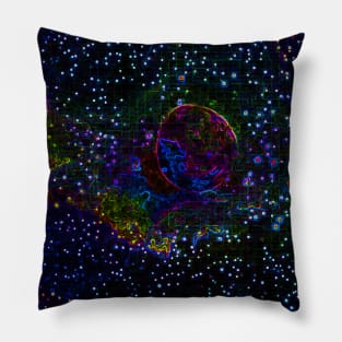 Black Panther Art - Glowing Edges 181 Pillow