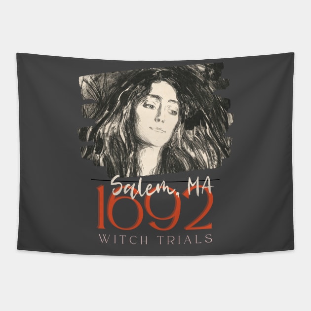 1692 Salem Witch Trials Tapestry by Golden Eagle Design Studio