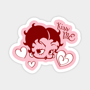 BETTY BOOP - kiss me it's Valentine's day Magnet