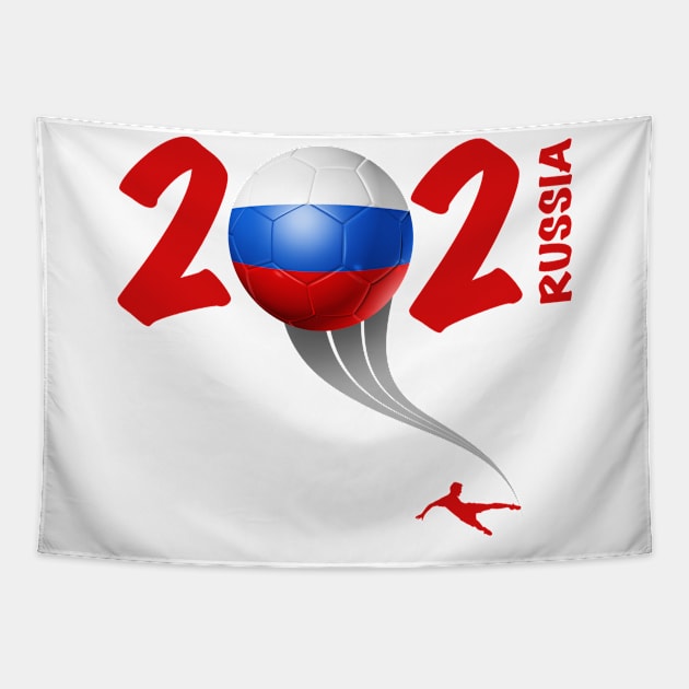 Russia Euro Soccer 2021 Tapestry by DesignOfNations