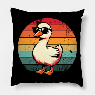 Silly Goose in Sunglasses Pun Meme Pool Funny Goose Pillow