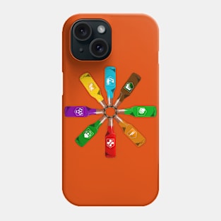 Zombie 8 Perk Pinwheel on Orange Phone Case