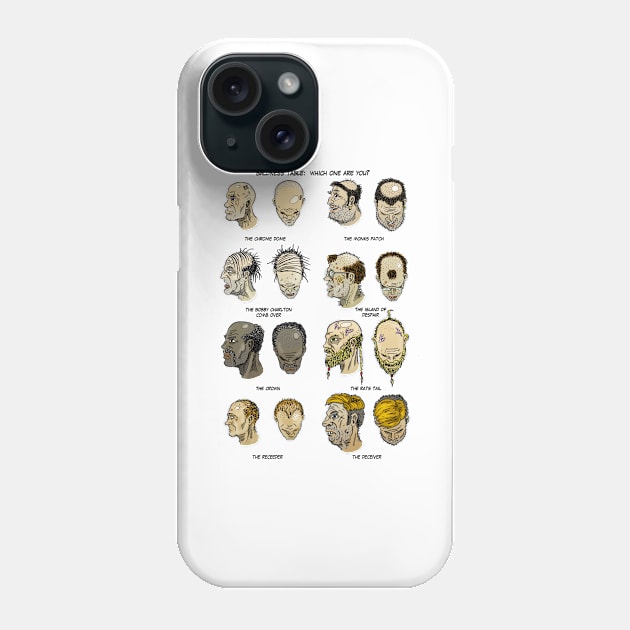 The Baldness Table Phone Case by matjackson