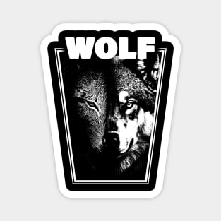 Angry Wolf Nature Magnet