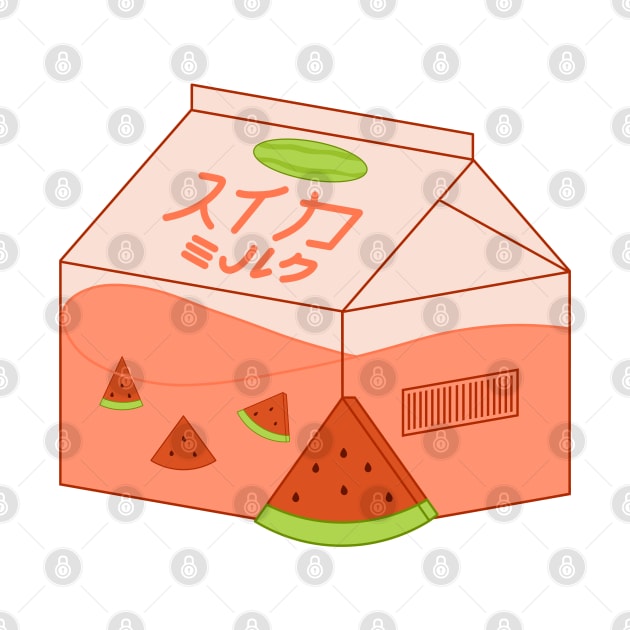 Watermelon milk carton by CozyEra