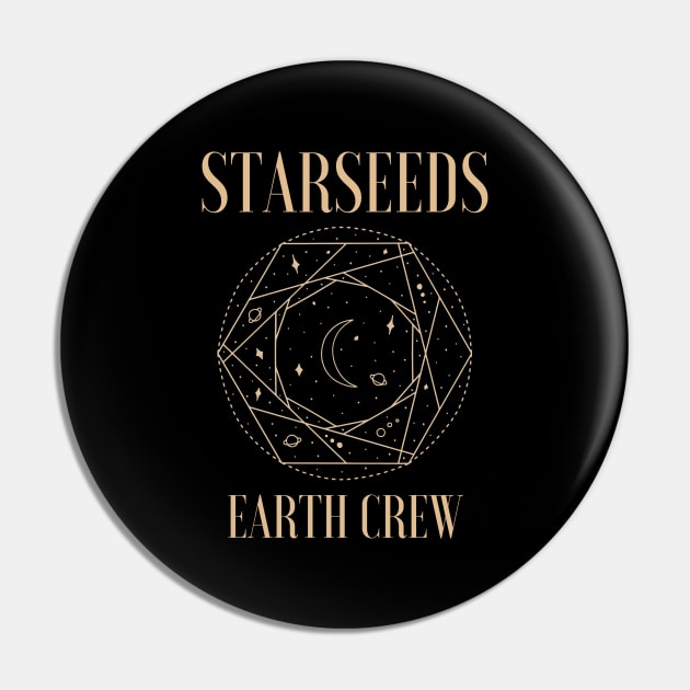 Starseeds Earth Crew Pin by NewWorldIsHere