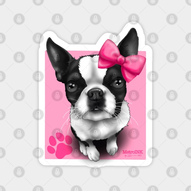 Baby Girl Boston Magnet by MetroInk