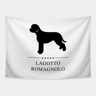 Lagotto Romagnolo Black Silhouette Tapestry