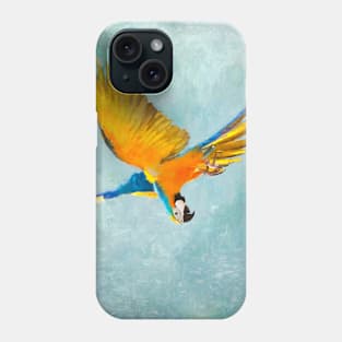 Macaw in Watercolor Phone Case